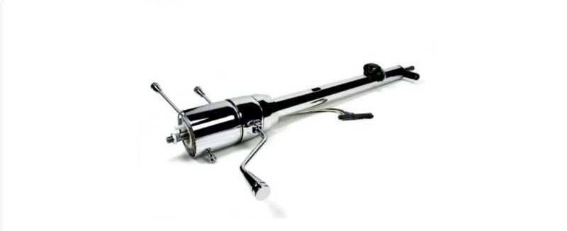 1967-72 F100 IDIDIT Steering Column - GM Style - Tilt - Column Shift - For Power Box - Chrome (Ships From Manufacturer) 15 Week Build Time!