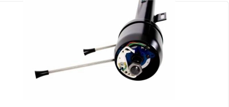 1967-72 F100 IDIDIT Steering Column - Tilt - Floor Shift - Ford Shaft w/ Manual Box - Black Powdercoat (Ships From Manufacturer) 15 Week Build Time!