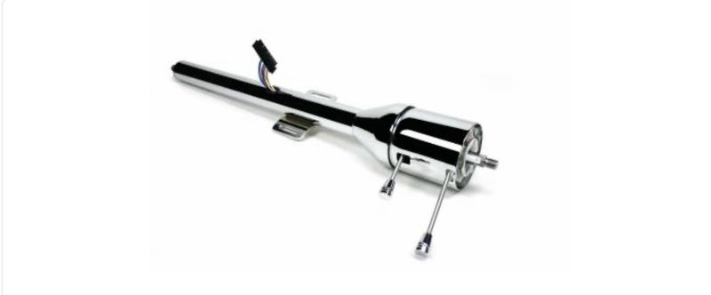 1967-72 F100 IDIDIT Steering Column - GM Style -Tilt - Floor Shift - For Manual Box - Polished Aluminum (Ships From Manufacturer) 15 Week Build Time!