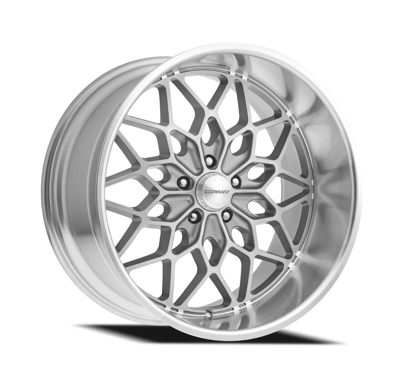 Corsart R511 Gunner - Matte Gunmetal with Diamond Cut Lip 20x8.5 and 20x12 Corsart R511 Gunner - Matte Gunmetal with Diamond Cut Lip 20x8.5 and 20x12