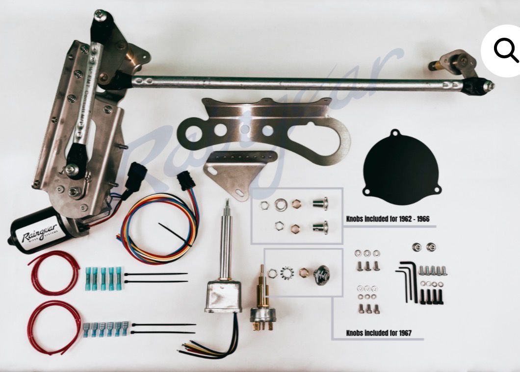 Raingear 1962-67 Nova hidden Windshield Wiper Motor System