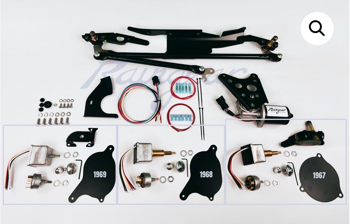 Raingear 1968-72 GTO Hidden Windshield Wiper Motor System