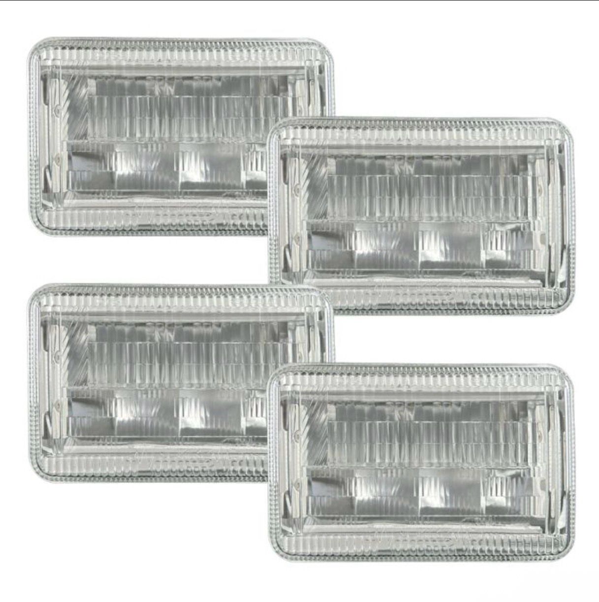 Quake LED Classic Tech Series 4x6 LED Headlights with RGB Accents. (4 Pack)