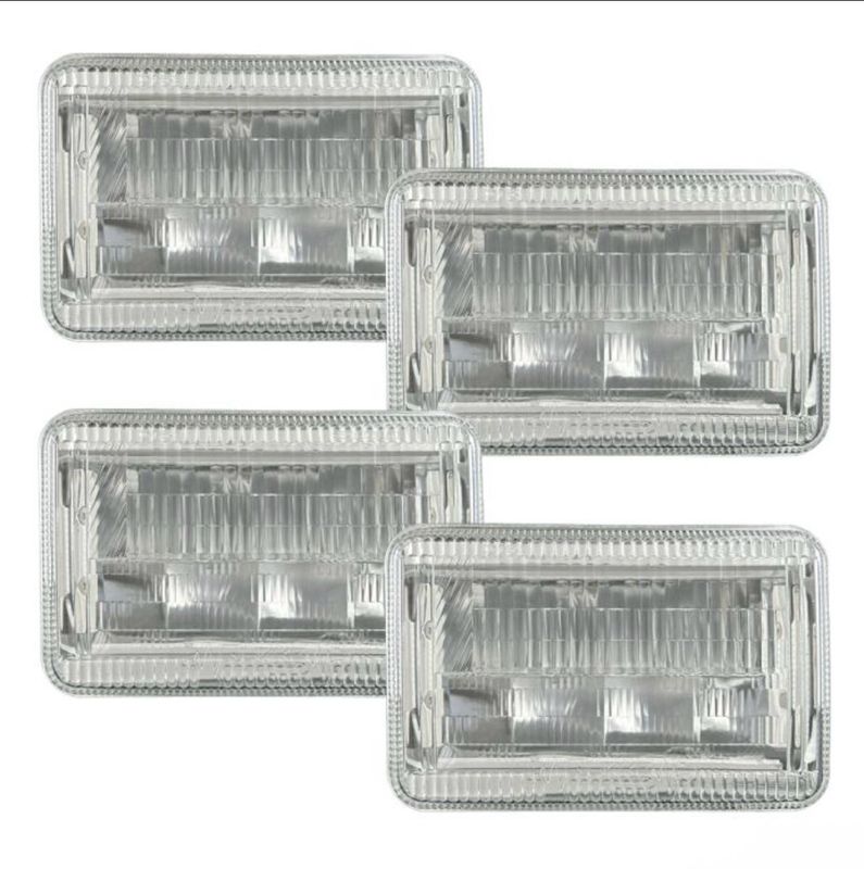 Quake LED Classic Tech Series 4x6 LED Headlights with RGB Accents. (4 Pack)