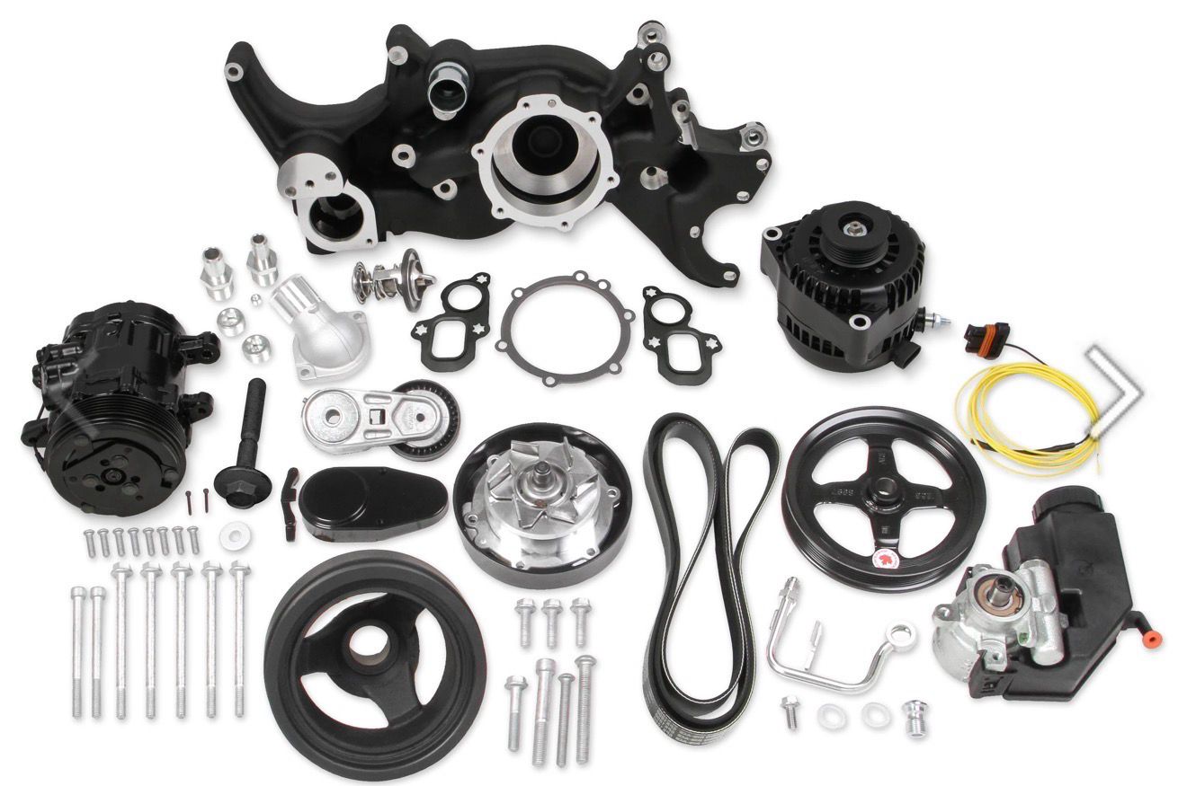 Holley Mid-Mount Complete Accessory Drive System for Gen V LT Engines Holley Mid-Mount Complete Accessory Drive System for Gen V LT Engines