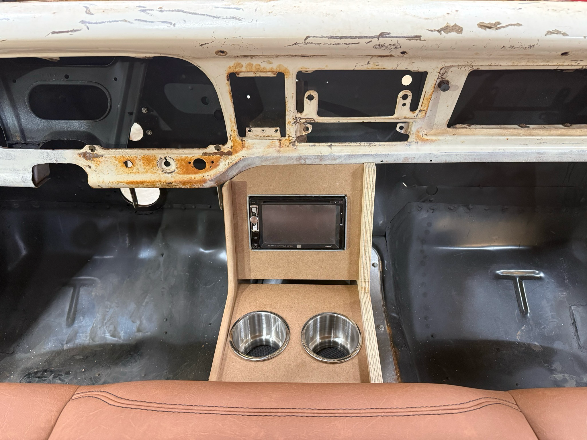 1967-72 F100 Center Console Kit for Bench Seat