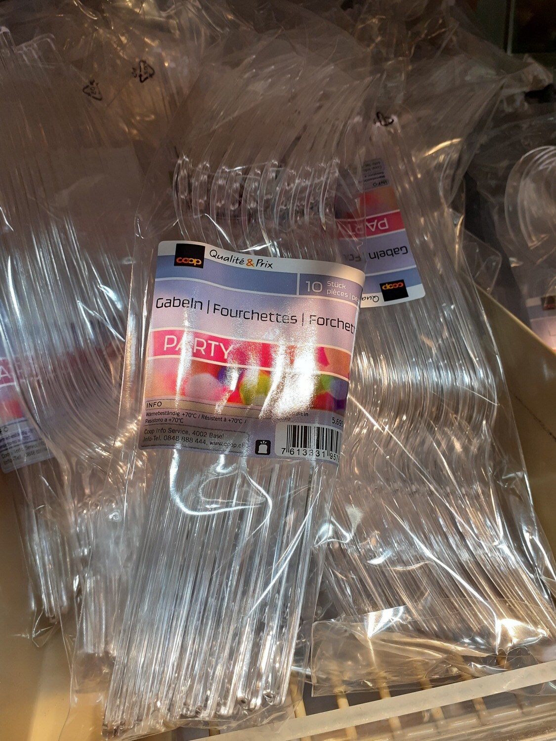 Fourchettes transparent 1x10pcs