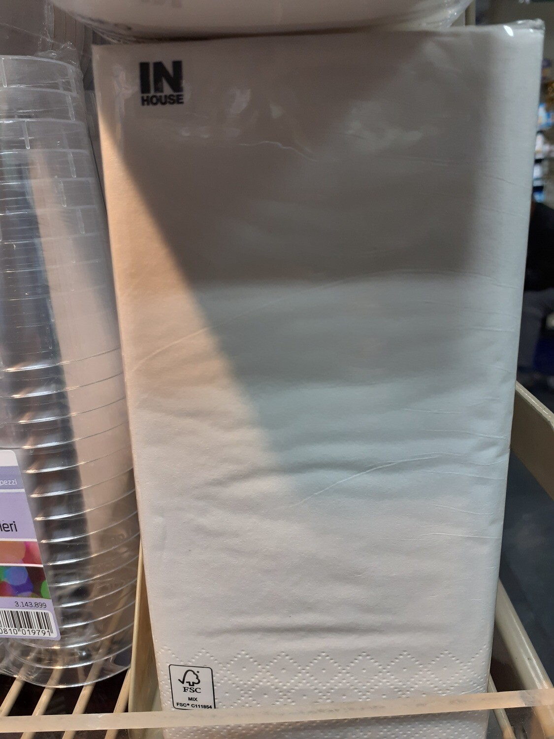 Serviettes blanc 33cm 30 pcs