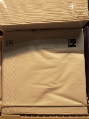 Inhouse Serviettes blanc 33cm 50 pcs