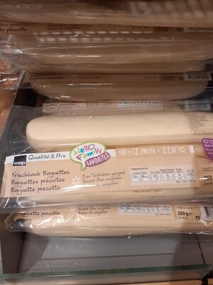 Baguette Précuite 2 pces 250g