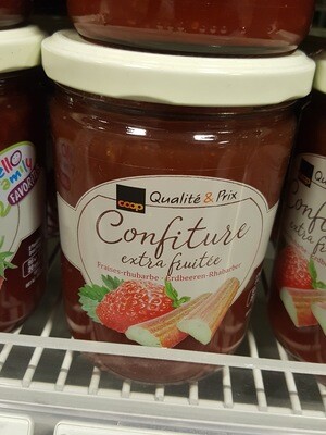 Confiture de fraise/rhub 1x460g