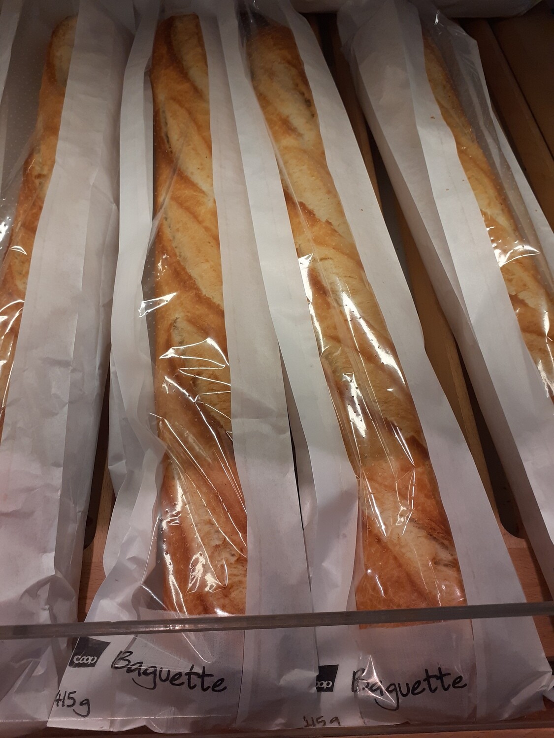 Baguette de pain parisienne 1x250g