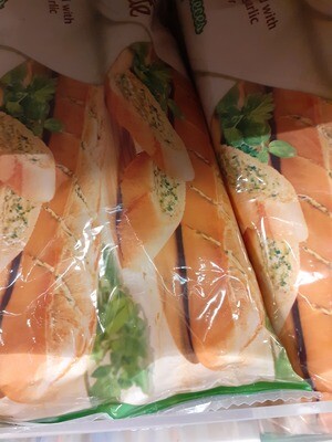 Baguette précuite à l&#39;ail. 1x175g