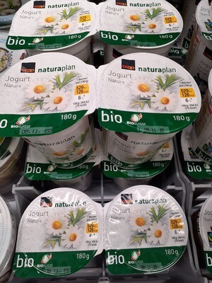 Bio yogourt Nature 2x180g