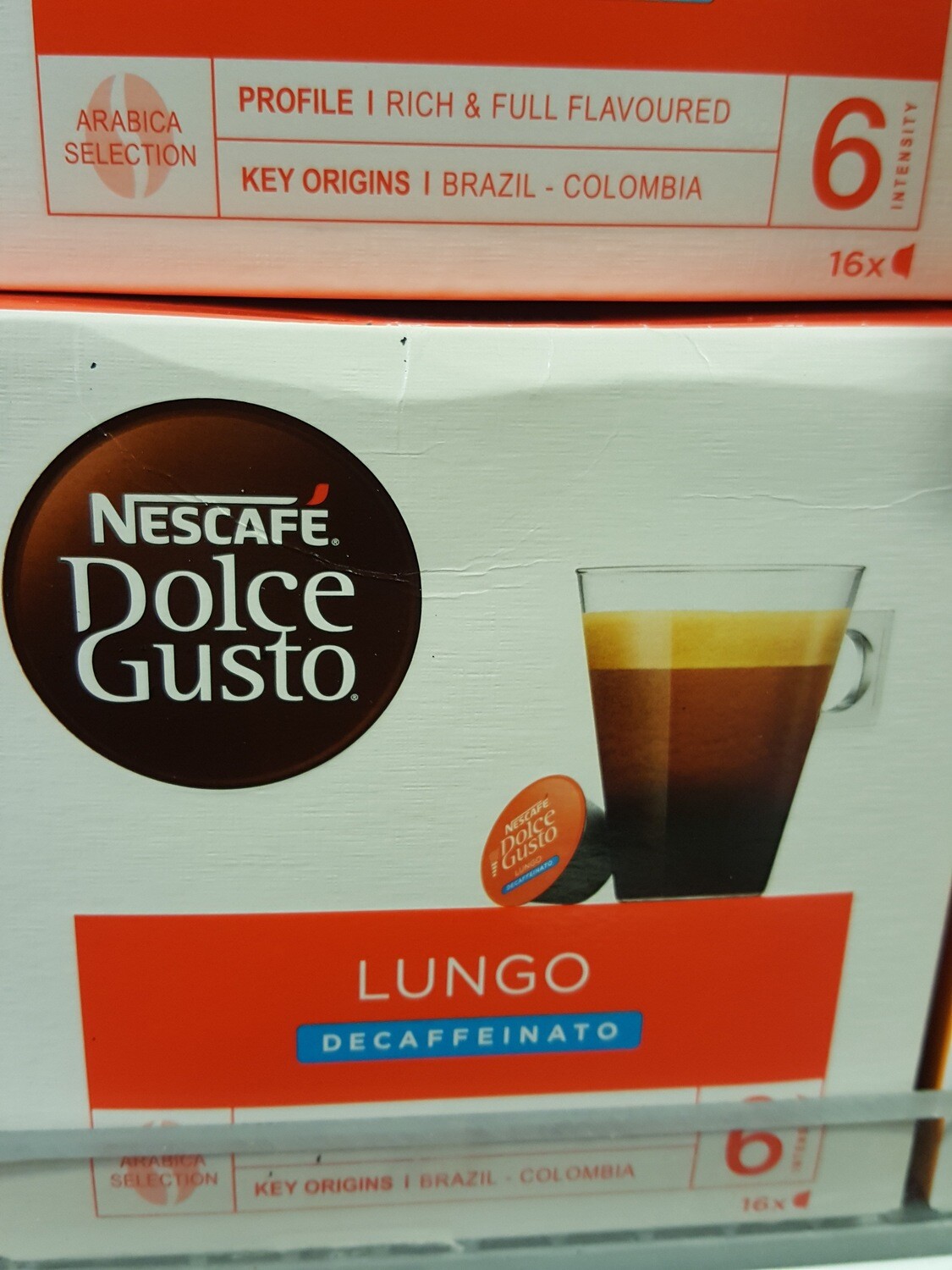 Nescafé Dolce Gusto Caffè Lungo Decaf.