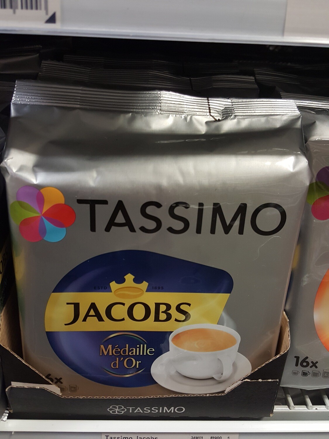 Tassimo Jacobs Médaille D'or 16 P