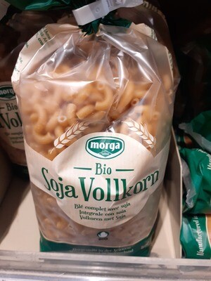 Morga Pâtes cornettes au soja &amp; céréales complètes 500g