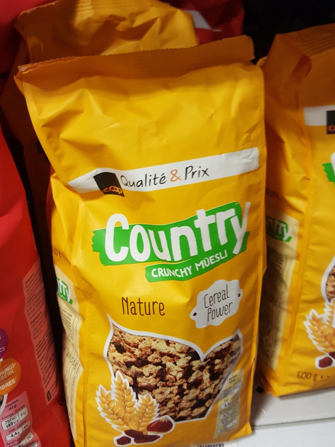 Coop Country Crunchy Müesli Nature 1x600g