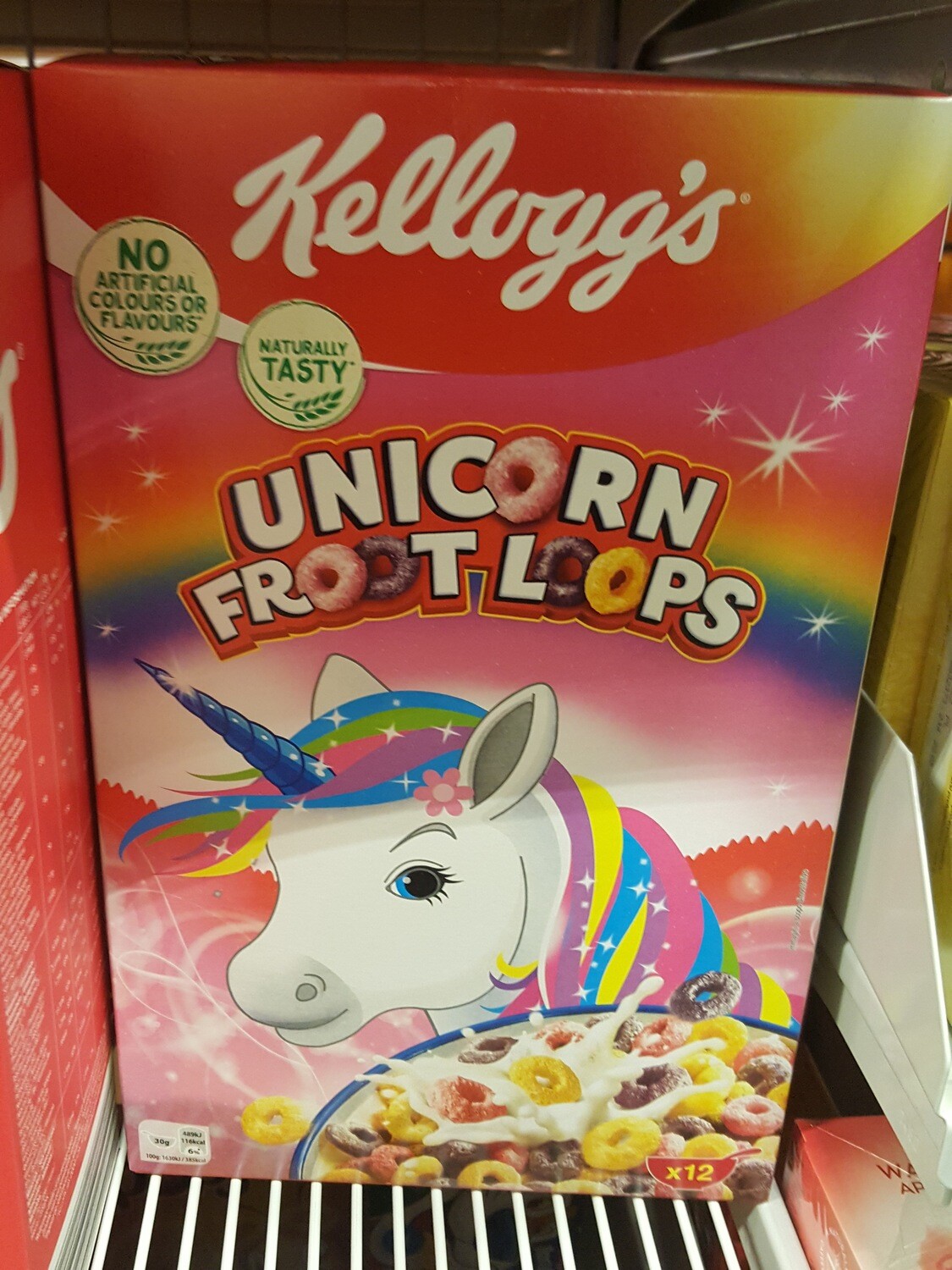 Kellogg`s Céréales Unicorn Froot,Loops 1x375g