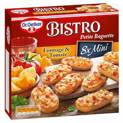 Dr.Oetker Bistro Mini baguettes fromage et tomates 8 pièces 1x240g