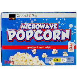 Popcorn salé pour micro-ondes 4x100g