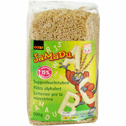 JaMaDu Pâtes en alphabet 500g