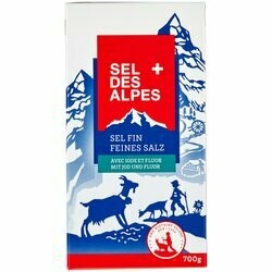 Sel des Alpes Sel avec iode or fluor 700g