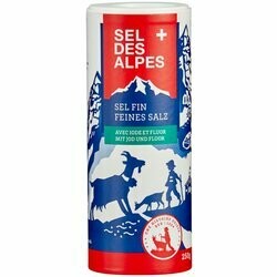 Sel des Alpes fin avec iode &amp; fluor 250g