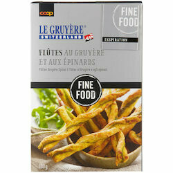 Fine Food Flûtes au gruyére &amp; aux épinards 100g
