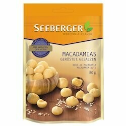 Seeberger Noix de macadamia salées &amp; grillées 80g