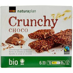 Bio Crunchy Barres de céréales au chocolat 6 pièces 114g