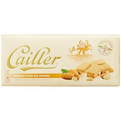 Cailler Plaque de chocolat blond aux amandes 100g