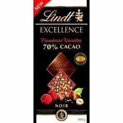 Lindt Plaque de chocolat Passion Raspberry Hazelnut Excellence 100g