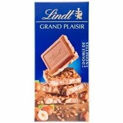 Lindt Grand Plaisir Tablette de chocolat au lait avec noisettes 150g