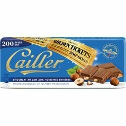 Cailler Plaque de chocolat au lait avec noisettes 100g
