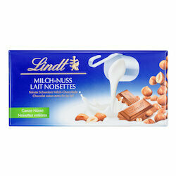 Lindt Tablette de chocolat au lait &amp; noisettes 100g