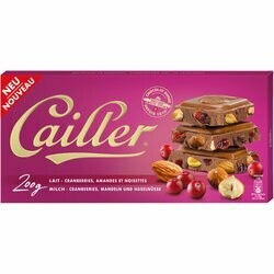 Cailler tabl. lait Cranberry nois. 200g