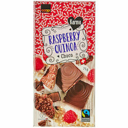 Karma Plaque de chocolat avec quinoa &amp; framboise 75g