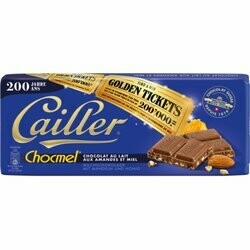 Cailler Chocmel Tablette Chocolat au Lait aux Amandes et Miell 100g