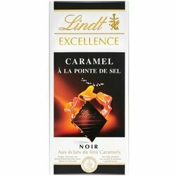 Lindt Plaque de chocolat Excellence au caramel salé 100g