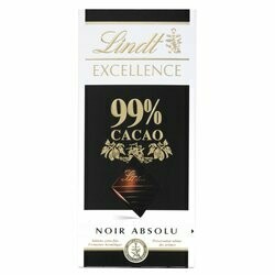 Lindt Plaque de chocolat noir 99% cacao Excellence 50g