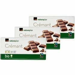 Bio Fairtrade Plaques de chocolat Crémant 200g
