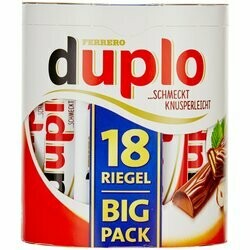Duplo Bâtonnets de chocolat 18 pièces 327g