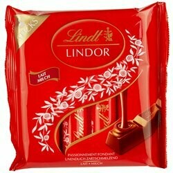 Lindt Bâtonnets de chocolat Lindor au lait 4x25g 100g