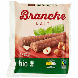 Bio Fairtrade Branches de chocolat au lait 4x20g 80g