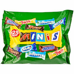 Mars Mini barres de chocolat assorties 25 pièces 500g