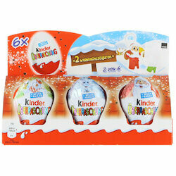 Kinder Surprises en chocolat de Noël 6 pièces 120g