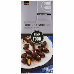 Fine Food Fairtrade Chocolat noir aux amandes salées 135g