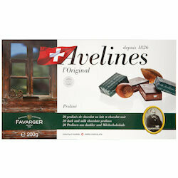 Favarger Pralinés Avelines au chocolat au lait &amp; noir 20 pièces 200g