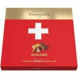 Favarger Pralinés Avelines originales avec croix suisse 240g
